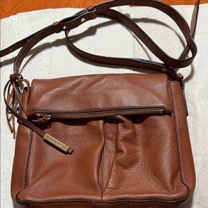Vince Camuto Brown Leather Crossbody Bag